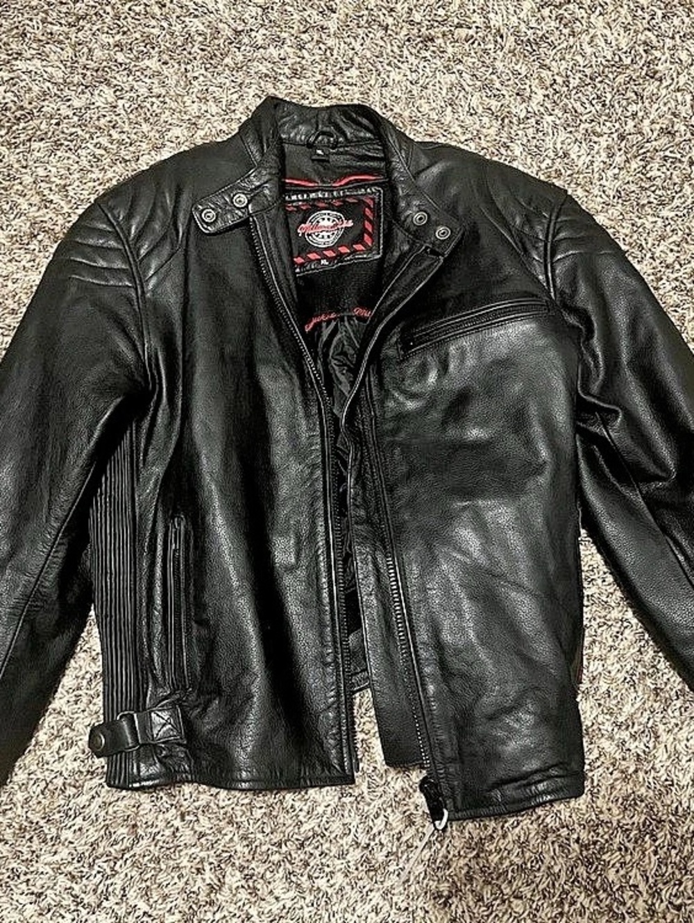 Milwaukee Motorcycle Leather Jacket Size XL